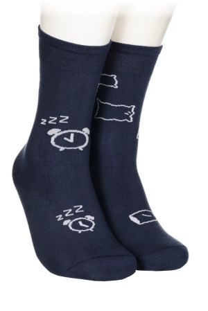 Чорапи Не съм мързел, просто обичам да си лежа в тъмно синьо
