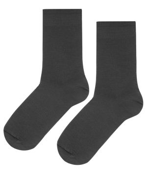 Луксозни мъжки чорапи от мерсеризиран памук ТЪМНОСИВИ