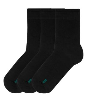 SET 3 PAIRS of bamboo socks - BLACK 