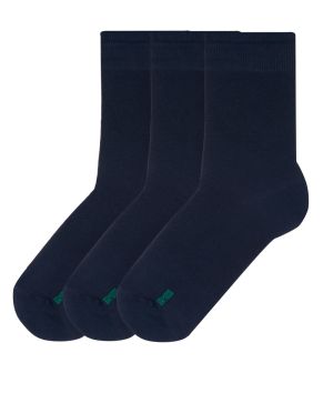 SET 3 PAIRS of bamboo socks - DARK BLUE 