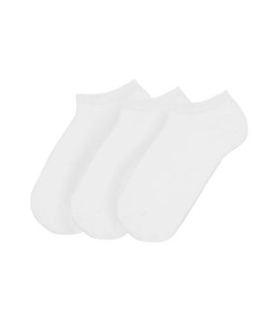 SET 3 PAIRS of cotton slippers - WHITE 