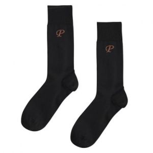Буква Р - мъжки памучни чорапи черни