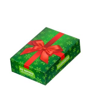 Коледна зелена кутийка за един чифт