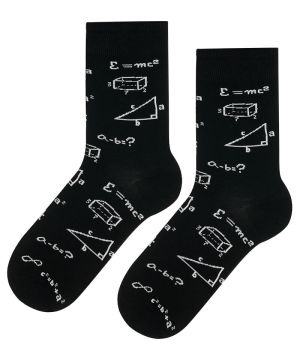 Чорапи с  ФОРМУЛИ в черно