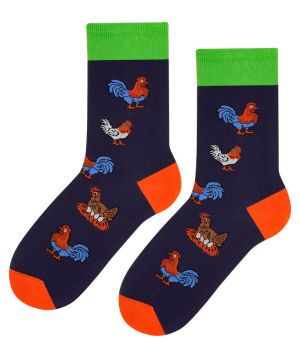 Детски чорапи с кокошки и петли