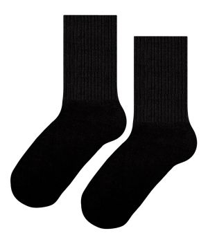 Класически черни чорапи с висок спортен ластик