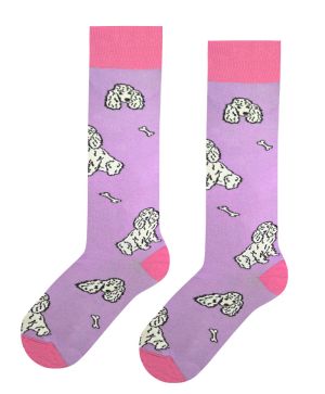 Чорапи детски до коляното със сладки кученца