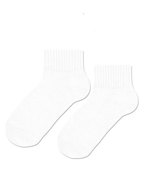 Детски Бели къси чорапи (къс конч) – стабилно прилепване